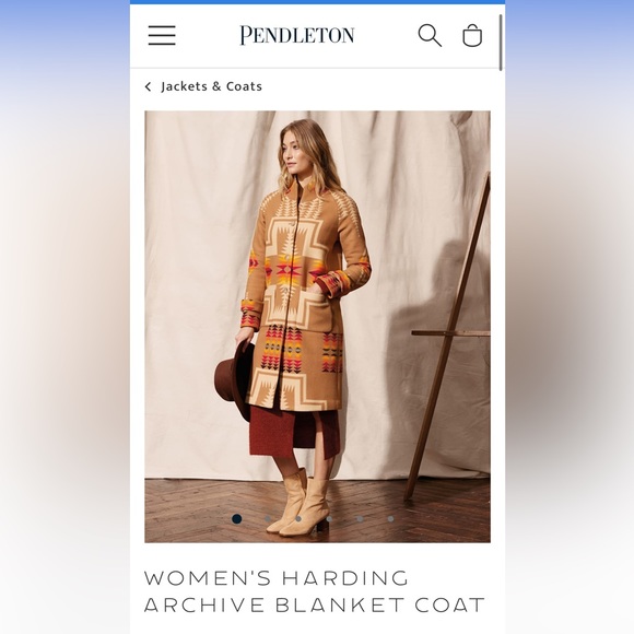 Pendleton women’s Harding Arcive Blanket Coat - Picture 2 of 4